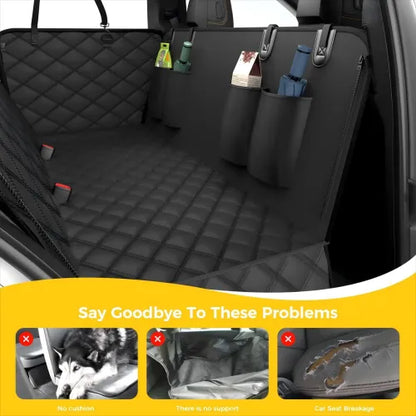 🐶 No More Messy Car Rides – Premium Waterproof Dog Hammock Seat Cover for Happy Adventures