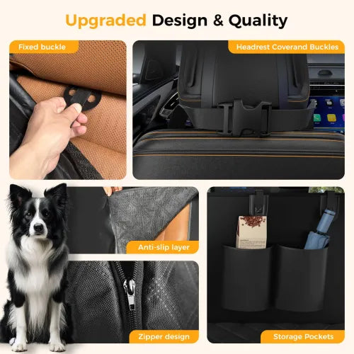 🐶 No More Messy Car Rides – Premium Waterproof Dog Hammock Seat Cover for Happy Adventures